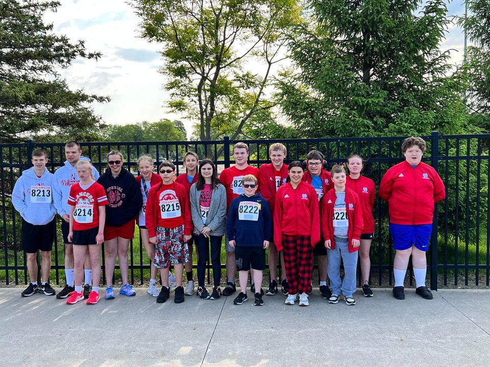 Team North Scott at Iowa State University for Special Olympics! Have fun, Lancers! #LancerPride