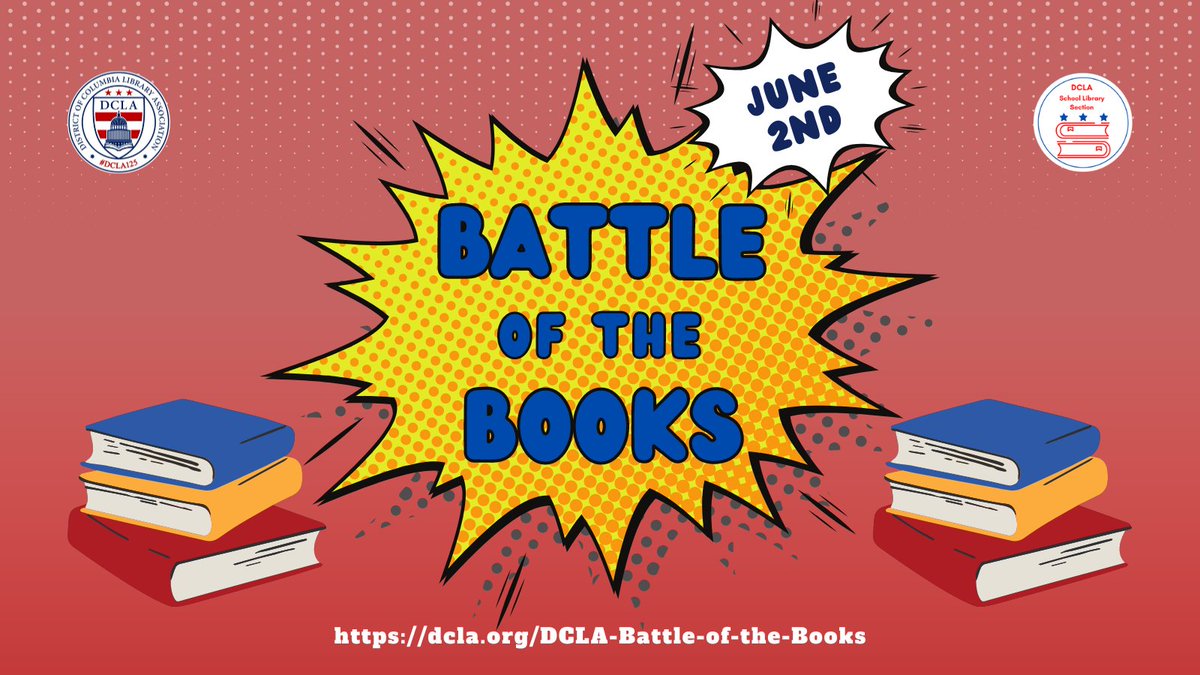 DCLA School Library Section (@dcla_sls) on Twitter photo We look forward to our Battle of the Books event next Friday for Upper Elementary and Middle School teams. Participants, check your email for updates! #DCPSHasLibrarians #DCPSNeedsLibrarians #DCReads #DCPSReads <a href="/3StarsBookAward/">Three Stars Award</a> <a href="/DCLALibrarians/">DCLA</a> We look forward to our Battle of the Books event next Friday for Upper Elementary and Middle School teams. Participants, check your email for updates! #DCPSHasLibrarians #DCPSNeedsLibrarians #DCReads #DCPSReads <a href="/3StarsBookAward/">Three Stars Award</a> <a href="/DCLALibrarians/">DCLA</a>
