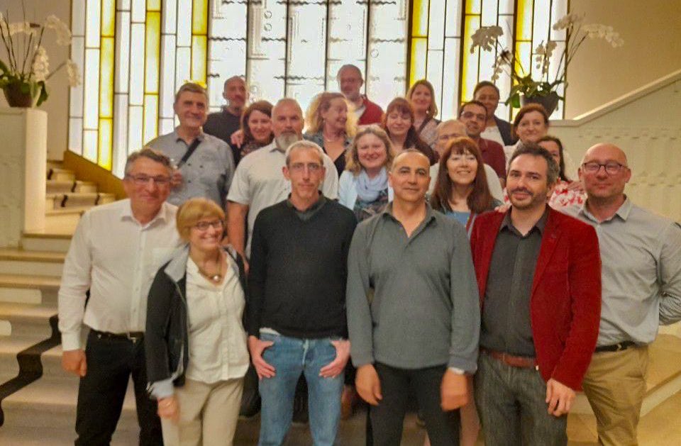 FAGEFO's tweet photo. @ManuBaudinFO Secrétaire général de la @FAGEFO félicite le Syndicat National #TEFP qui a tenu son Congrès national cette semaine et qui a procédé à l’élection de ses représentants nationaux. Félicitations à Vadim HOSEJKA. Vive le SN FO TEFP, vive @force_ouvriere https://t.co/F29XH83Yvy