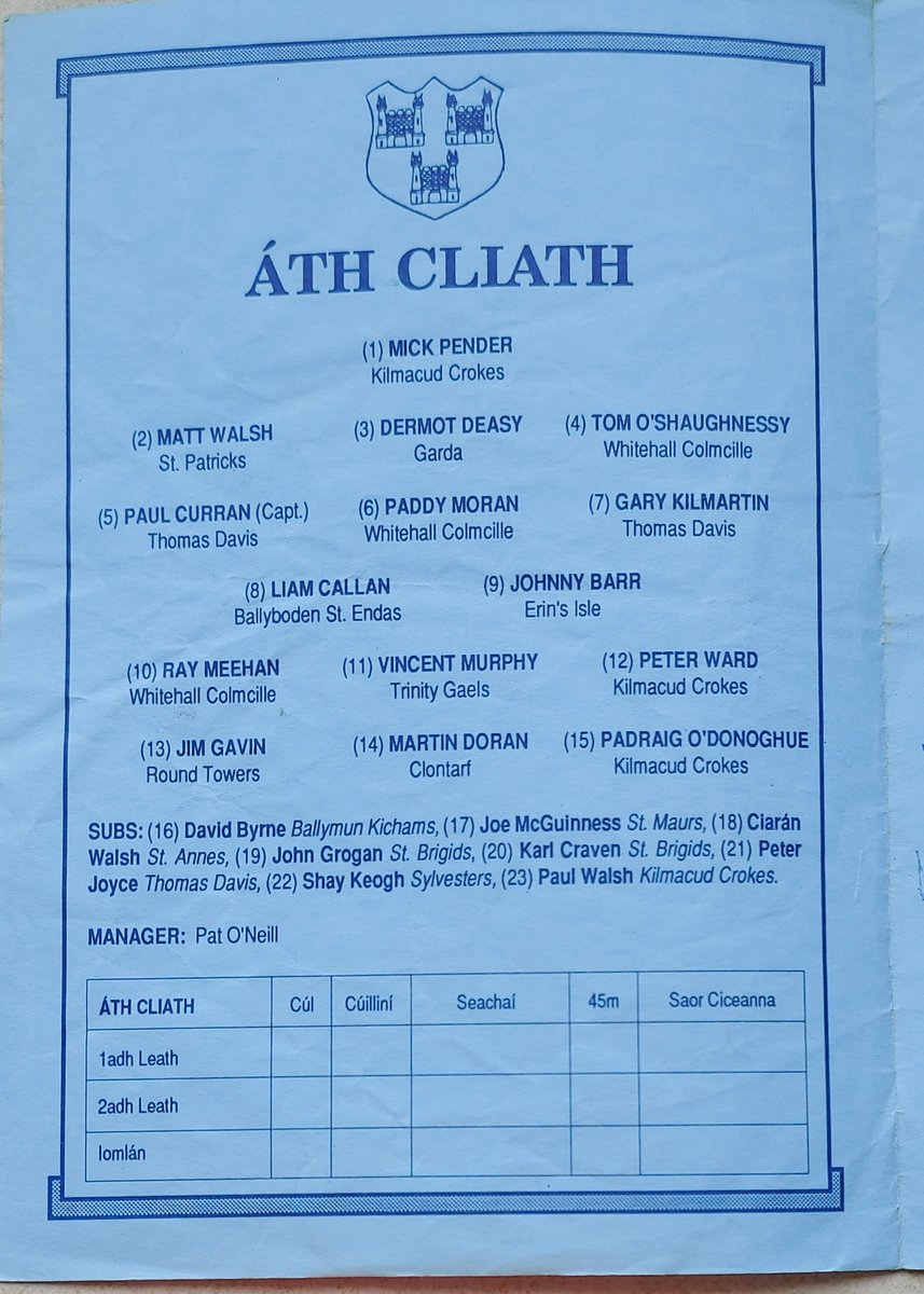 Dublin GAA Programme Collector tweet media