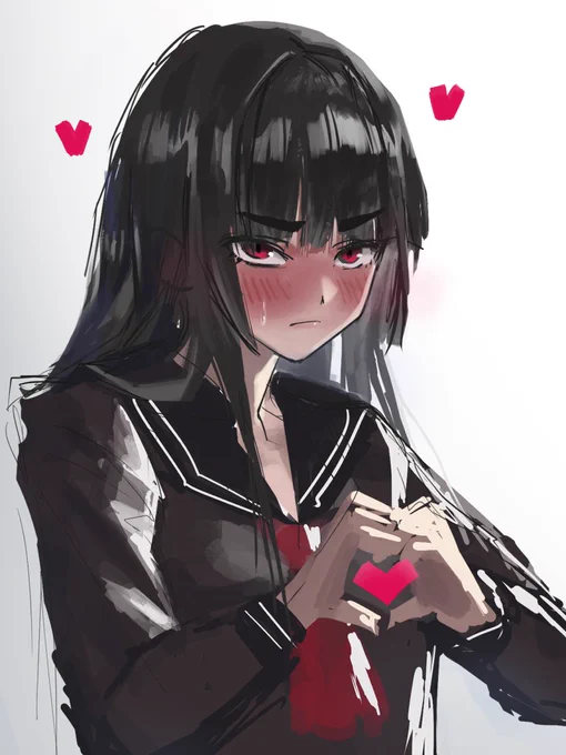 ツイッターで流れてくるすっげぇ絵をササっと真似して練習したやつだ うめえ絵ばっかり流れてきてオラ、わくわくすっぞ オラも修行してそれやりたいってものばっかだぞ～