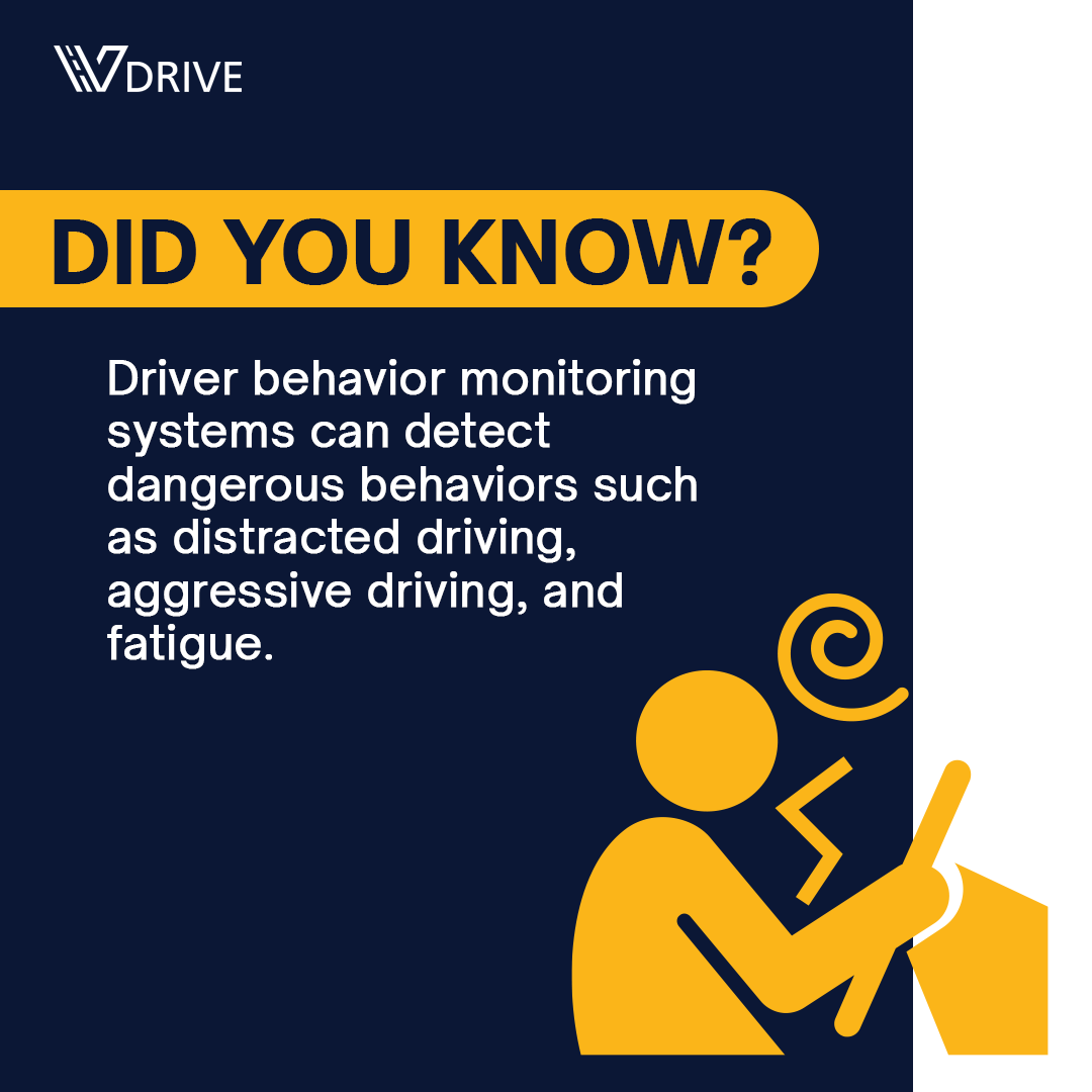 Driver behavior monitoring systems help fleets improve safety, reduce costs and increase efficiency by identifying risky driver behaviors before they become an issue. 

#vDrive #DriverSafety #FleetManagement
