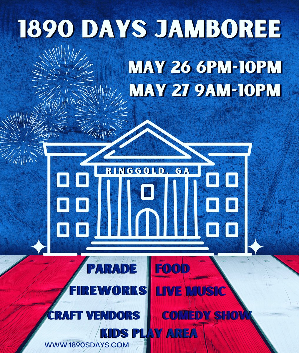 Our biggest festival starts tomorrow! Hope to see you all there! 
#nothinlikeringgold #1890days #ringgoldga #catoosaconnects #ringgoldmainst #gamainst