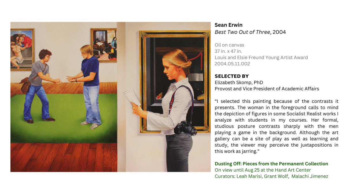 HandArtCenter's tweet photo. 𝗢𝗡 𝗩𝗜𝗘𝗪
𝘉𝘦𝘴𝘵 ���𝘸𝘰 𝘖𝘶𝘵 𝘰𝘧 𝘛𝘩𝘳𝘦𝘦 by Sean Erwin

See more🖼️at https://t.co/PIRykNU8CR

---
#museum #exhibit #art #painting #realism https://t.co/dUNg01Vzqr