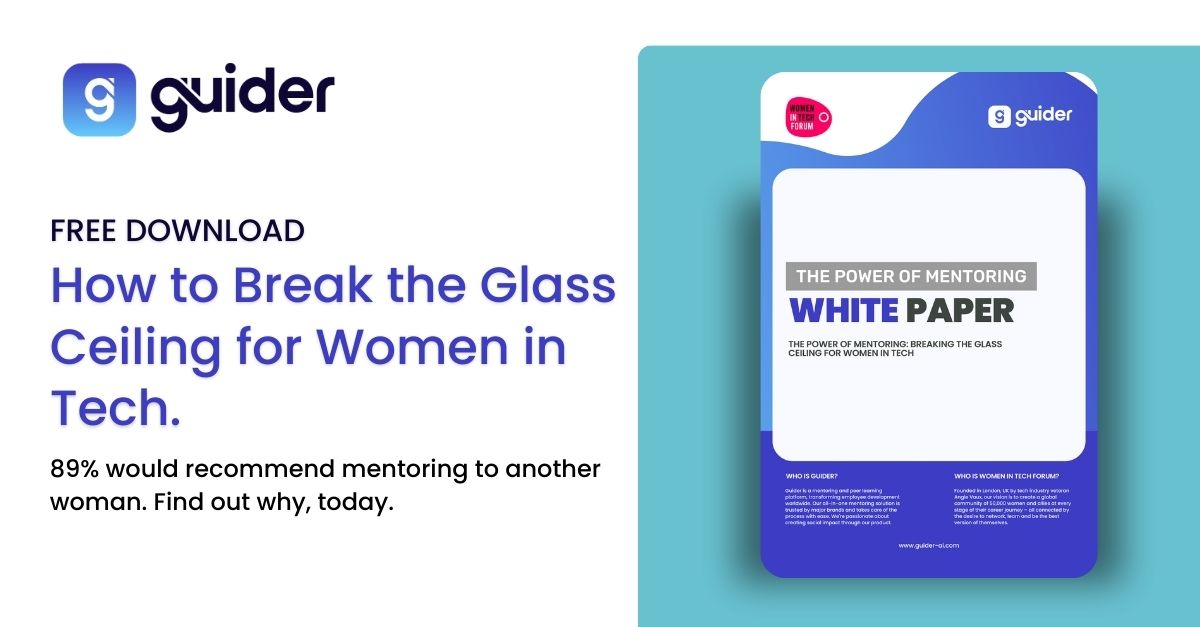 Looking for ways to close the gender gap in your organisation? 

Our latest white paper, in partnership with <a href="/WomenInTechFor1/">Women In Tech Forum</a>, explores how mentoring can break the glass ceiling. 

Read the whole story here:  bit.ly/44Mku58 

#WomenInTech #Mentoring