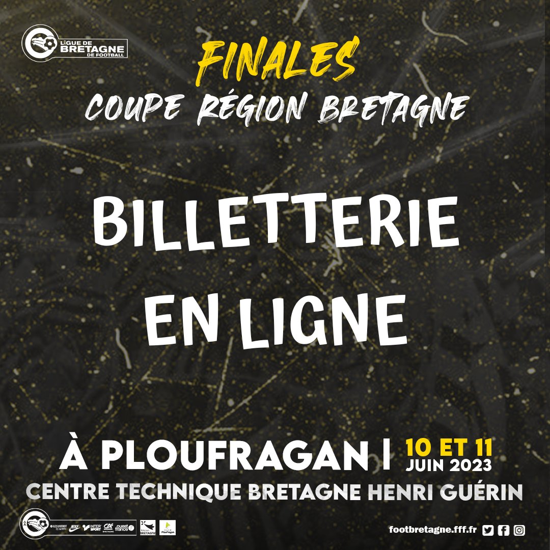 [COUPE REGION BRETAGNE]
Vous souhaitez assister aux Finales de la Coupe Région Bretagne, éviter les files d'attente au guichet, réserver dès maintenant vos places sur : bit.ly/3q1X7V8

<a href="/DistrictFoot35/">District 35</a> <a href="/districtfoot56/">District de Football du Morbihan</a> <a href="/CTBHenriGuerin/">Centre Technique Bretagne HG</a>