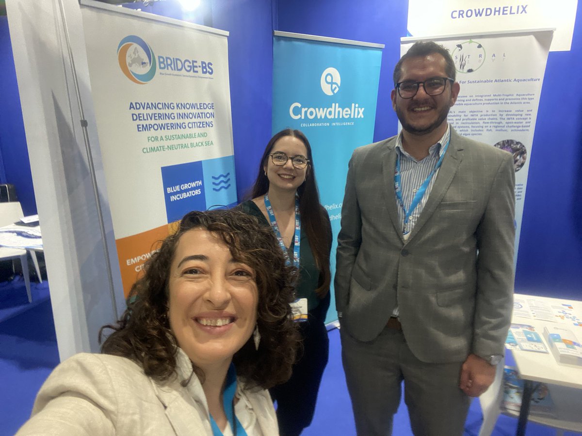 A small consortium meeting with so many #BridgeBS partners at the #EMD2023, <a href="/EU_MARE/">EU Maritime & Fish</a>. 

Here in #Brest, #France we have shared what we do for developing a sustainable #blueeconomy in the #BlackSea and be #bridge between different seas and oceans. 🌊

#BeGreenGoBlue <a href="/EU_Commission/">European Commission</a>