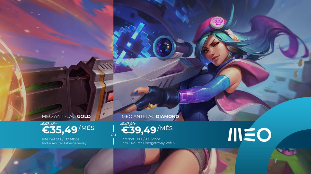 Em conjunto com o <a href="/MEOpt/">MEO</a> elevámos a nossa parceria ao próximo nível! 🎮⚡️

Os jogadores da #WGRLPLOL têm agora a oportunidade de aderir à melhor internet para jogar, beneficiando de duas mensalidades gratuitas por Split 💰

+info ▶️ lplol.pt/blog/MEO-eleva…

Pacotes disponíveis em