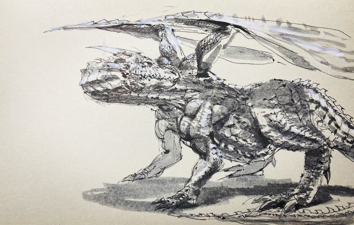 ドラゴン　#イラスト