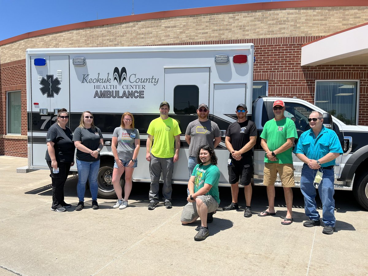 JDHartMD0818's tweet photo. I’ve been a little busy and meant to post sooner, but happy #EMS_Week to all the the hard-working, selfless individuals who respond to the cry for help! @AreaAmbulance @Iowa_EMS @Cedar_Rapids_FD @ProdigyEMS @jemsconnect @EMS1 @EMSWorldOFCL https://t.co/w3ueYnrRBf