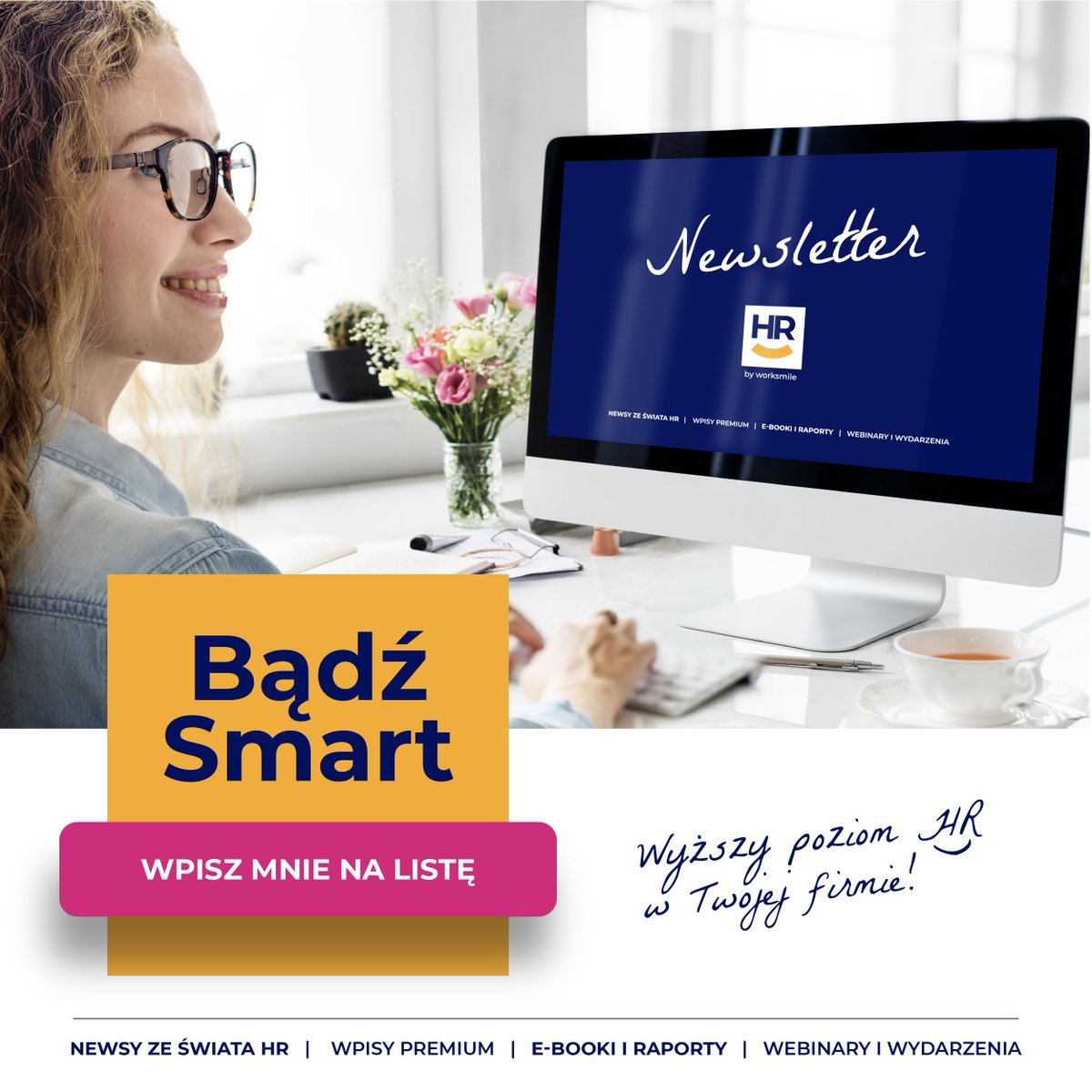 worksmile_com's tweet photo. 📢 Lubisz wiedzieć, co w trawie piszczy, ale nie chcesz spamu? My też tego nie lubimy!

Właśnie dlatego stworzyliśmy wyjątkowy #Newsletter dla branży #HR – Smart HR by Worksmile. 💙

Zapisz się na listę 👉 https://t.co/DM0d6pWIpX https://t.co/BSTac1jzkW