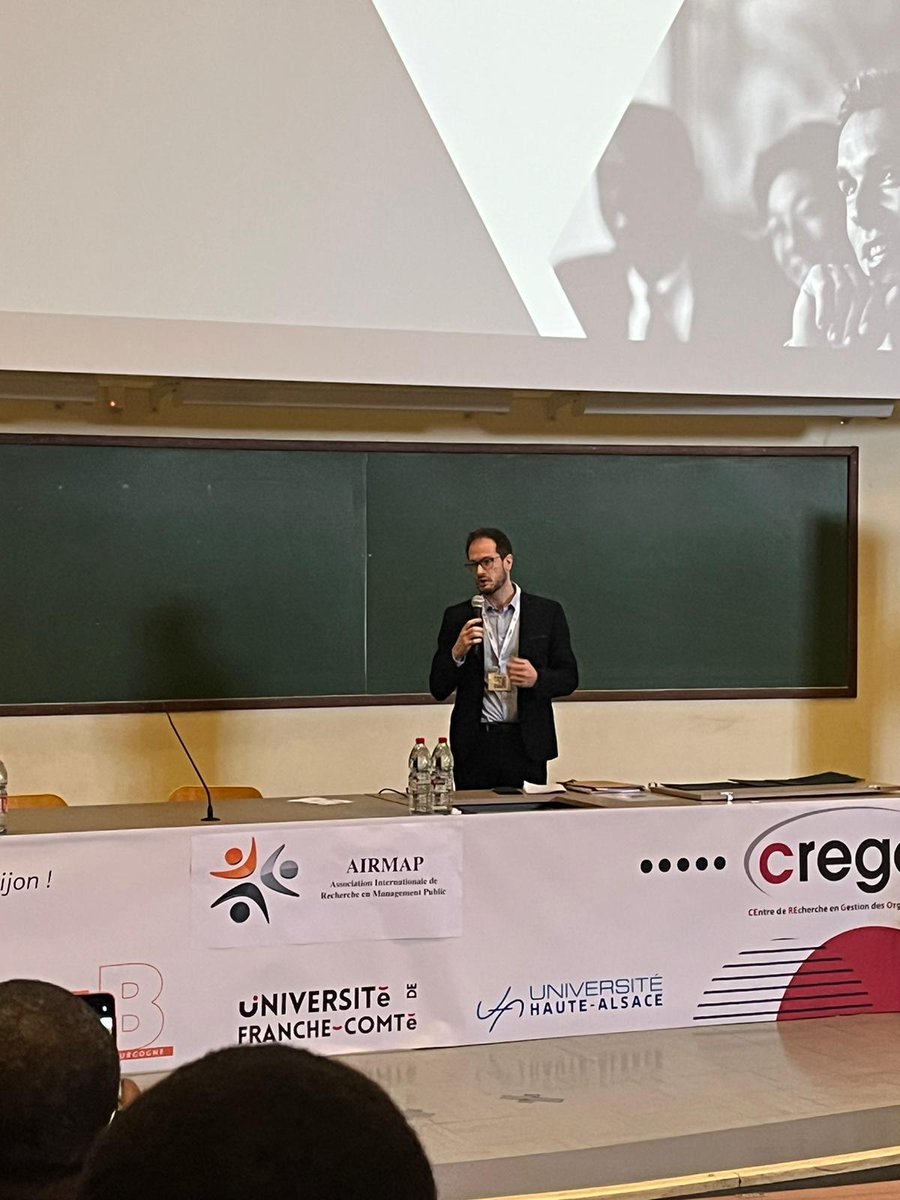 LabCerege's tweet photo. Le laboratoire félicite @FeralBruno pour sa Prix de thèse AIRMAP 2023 - premier accessit !

C'est bien mérité, Bruno et le laboratoire est fier de toi. 

Bravo !

#sciencesdegestion #managementpublic 
#thèse 
@AIRMAP_ 
@UnivPoitiers @IAEPoitiers https://t.co/S6Y0a5kdOY