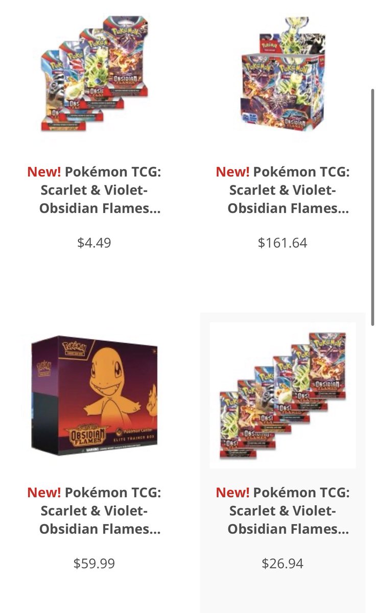 PokemonTCGDrops's tweet photo. More Obsidian Flame Available for Preorder at Pokémon Center 

https://t.co/AvF6yp0HEF https://t.co/tDmZdRj9Ei