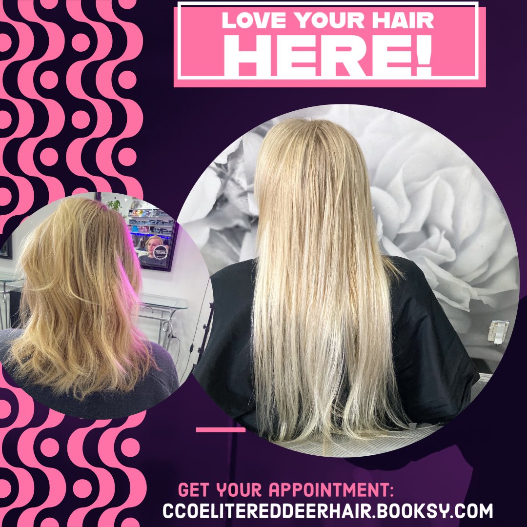 Good morning GORGEOUS!!!!

Get your appointment at:
CCOEliteRedDeerHAIR@booksy.com

#fyp #instagood #beforeandafter #hairsalon #hair #blonde
