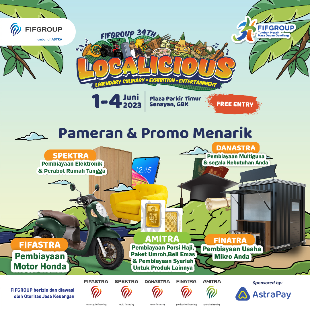 FIFCLUB's tweet photo. Eittsss mau datang ke event tapi masih binggung gimana caranya?? Yuk baca tata caranya !

FIFGROUP 34th LOCALICIOUS
1-4 Juni 2023
FREE ENTRY LOH! 

See you there

#FIFGROUP34thLOCALICIOUS #HUTFIFGROUP34TH #FIFGROUPSatuSolusi #FIFGROUP #BetterLifeBetterFuture #FIFGROUPLebihBaik https://t.co/PcureQ98QE