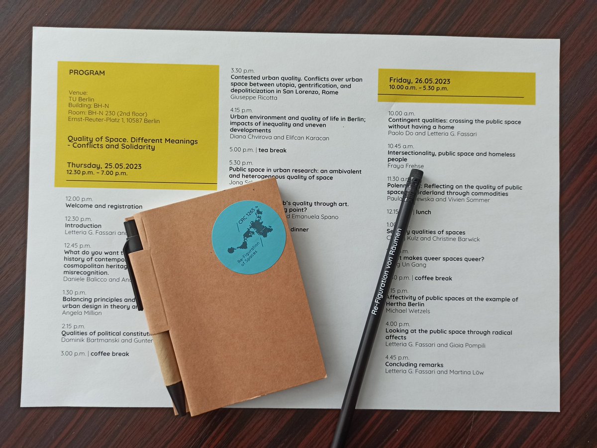 SFB1265's tweet image. We just got started on the first day of our workshop:
&quot;Quality of Space&quot; - in collaboration with @SapienzaRoma.
Two days of discussions on the social consequences of different spatial qualities ahead!
#spatialresearch #sociology #geography #planning #publicspace #urbanstudies