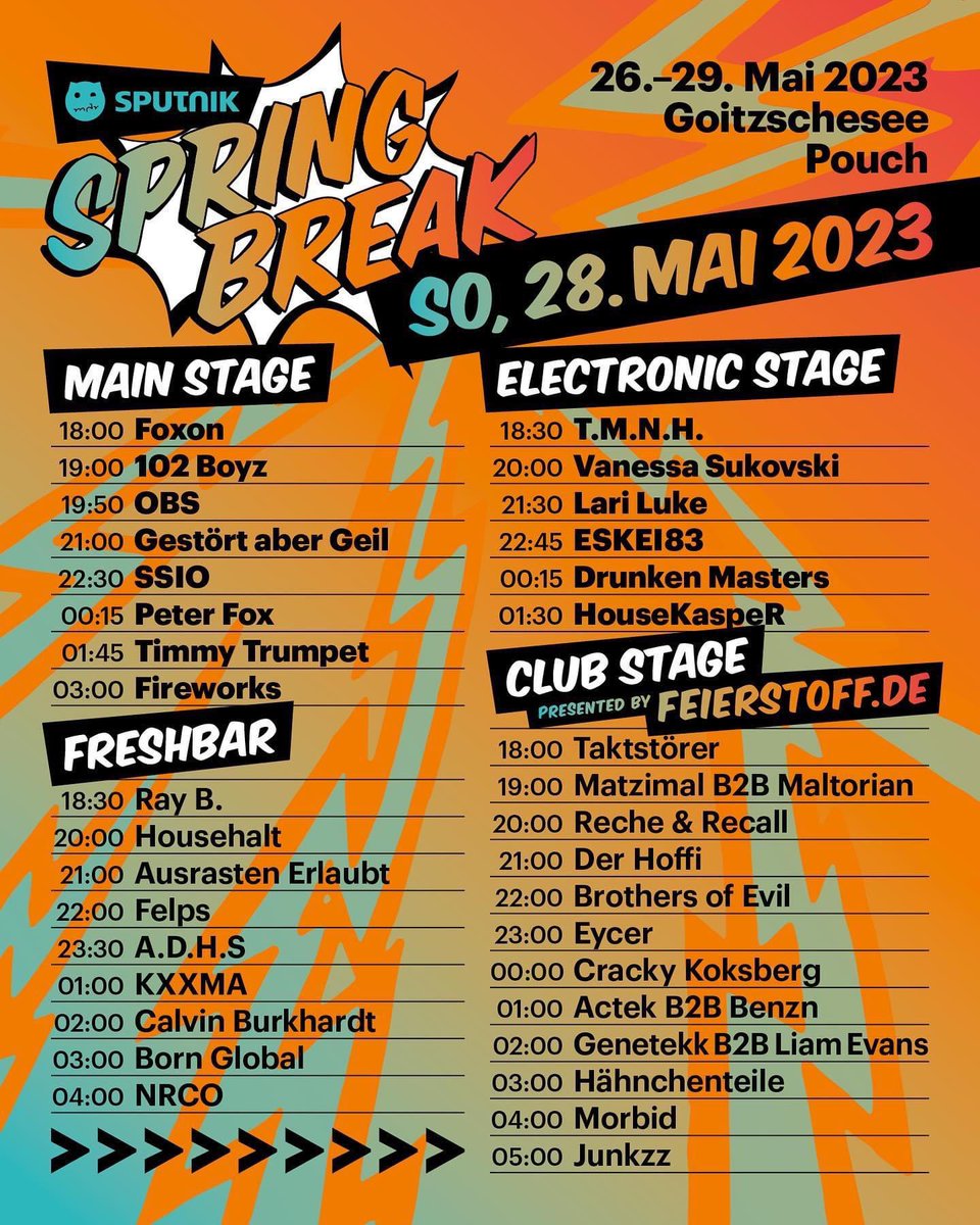 AErlaubt's tweet photo. Moooritz, HAPPY BIRTHDAY mein Bester! Die nächste Ziehung geht auf deinen Nacken!😜 Auf ein paar besinnliche Tage zum #ssb23 🍻 Dein Mike 🙌🏻 #ausrastenerlaubt #sputnikspringbreak #festival #freshbar https://t.co/EBVXNOURHh
