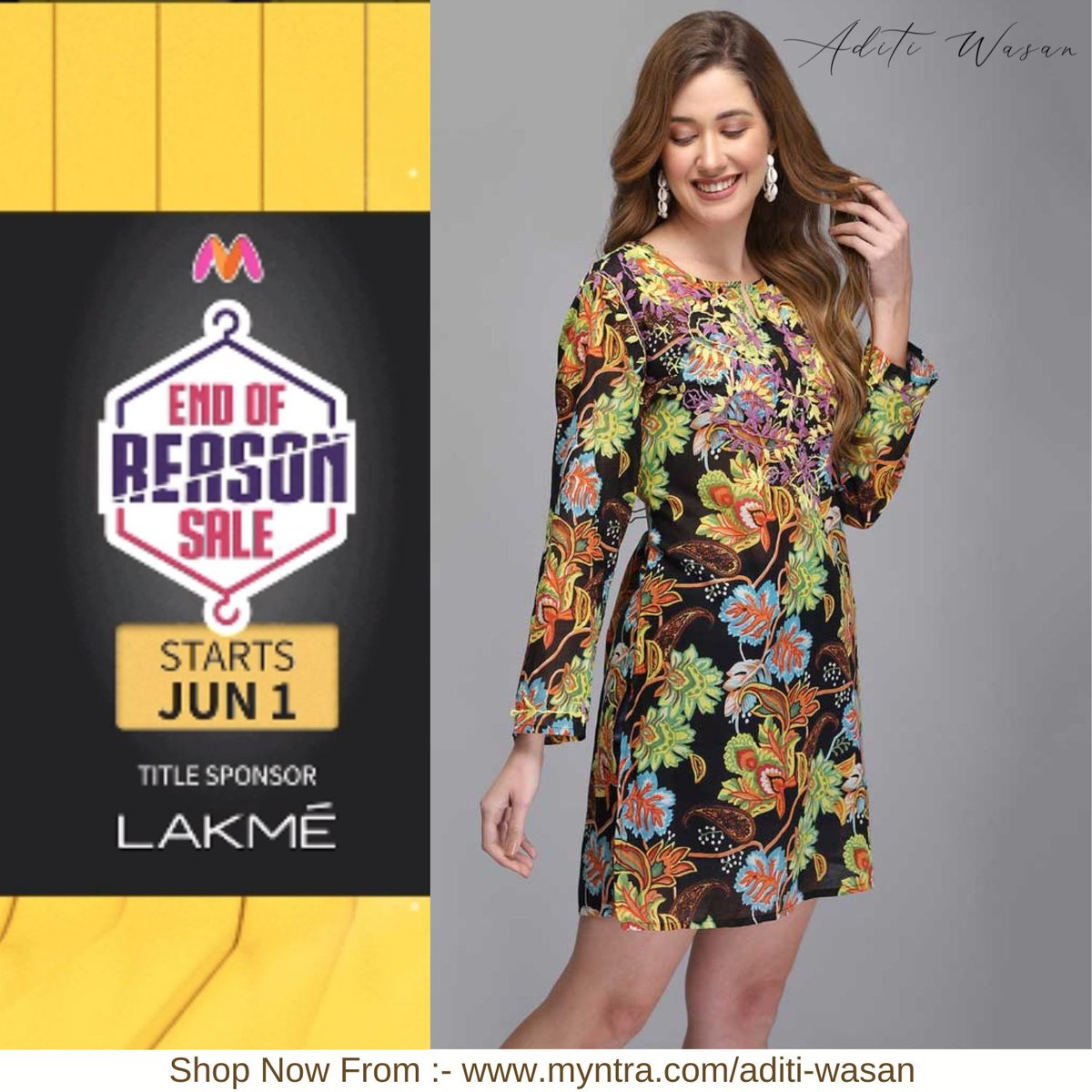 Myntra X Aditi Wasan

The Myntra End Of Reason Sale STARTS ON 1st JUNE 😍

lnkd.in/g9xKriuU

#AditiWasan #MyntraEORSIsComing #MyntraEndOfReasonSale #SaveOnFashionSaveFasion #SaveOnFashionWithEORS

#Myntra #Sale #Fashion #SummerStyle #FashionSale