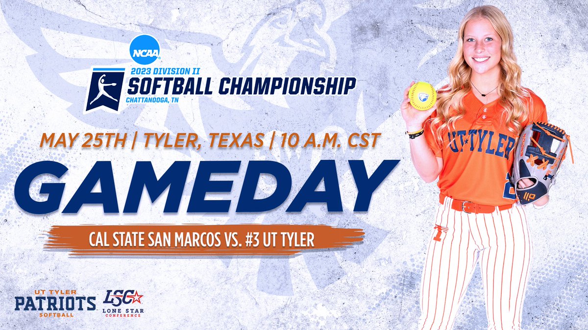 SB | IT'S GAME DAY!

Let's get it started. #3 <a href="/Patriot_sb/">Patriot Softball</a> and Cal State San Marcos opens up play in the NCAA DII World Series this morning!

LIVE STATS AND VIDEO (FREE) - bit.ly/3ovydwM

#SWOOPSWOOP