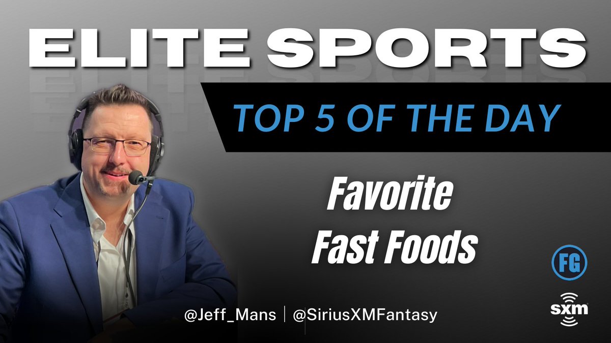 SiriusXMFantasy's tweet photo. The Elite Sports Top 5 of the Day with @Jeff_Mans!

Also...#AskMansAnything. Ask Jeff anything on your mind and he will answer. #AMA   

LISTEN LIVE:  https://t.co/aL89tMHxQ0 https://t.co/ASpKnmcyXU