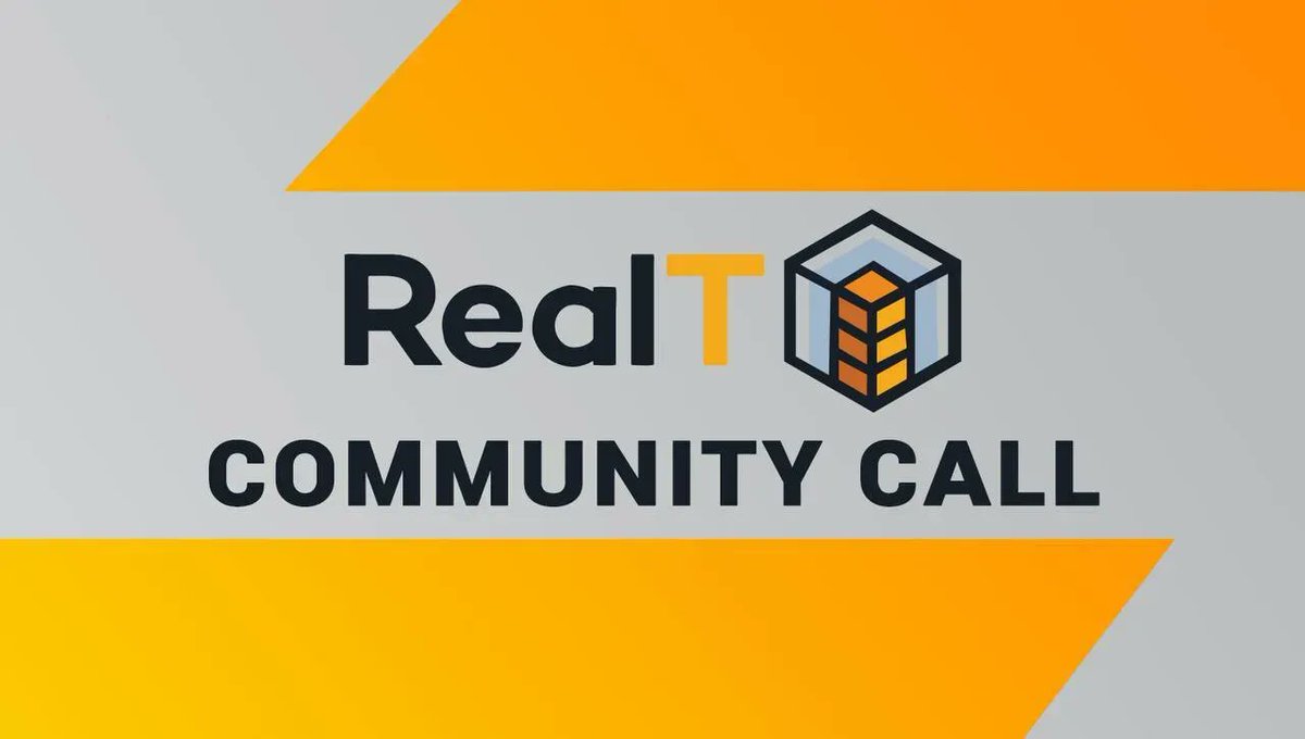 Mark your calendars! Our #English Community Call is kicking off in just 4 hours at 5 PM UTC. It's time to engage, discuss, and grow. Stay tuned!

youtube.com/channel/UCIUnP… or twitch.tv/realtofficial 

#RealT #CommunityCall #Blockchain