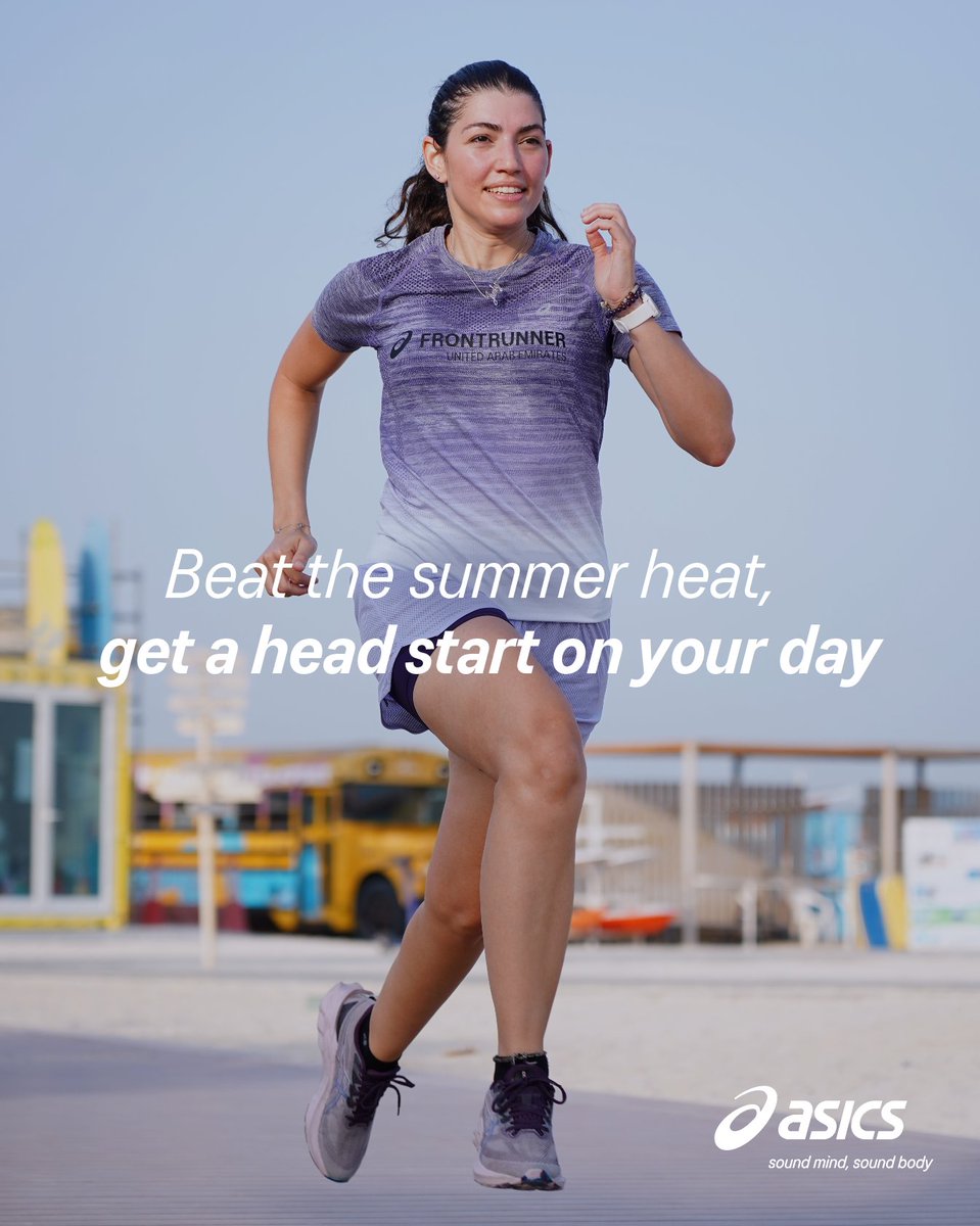 Early morning runs aren’t just one of the best ways to beat the summer heat, they’re great for lowering both stress hormones and blood pressure as well, allowing you to hit the ground running.

#ASICS #SoundMindSoundBody