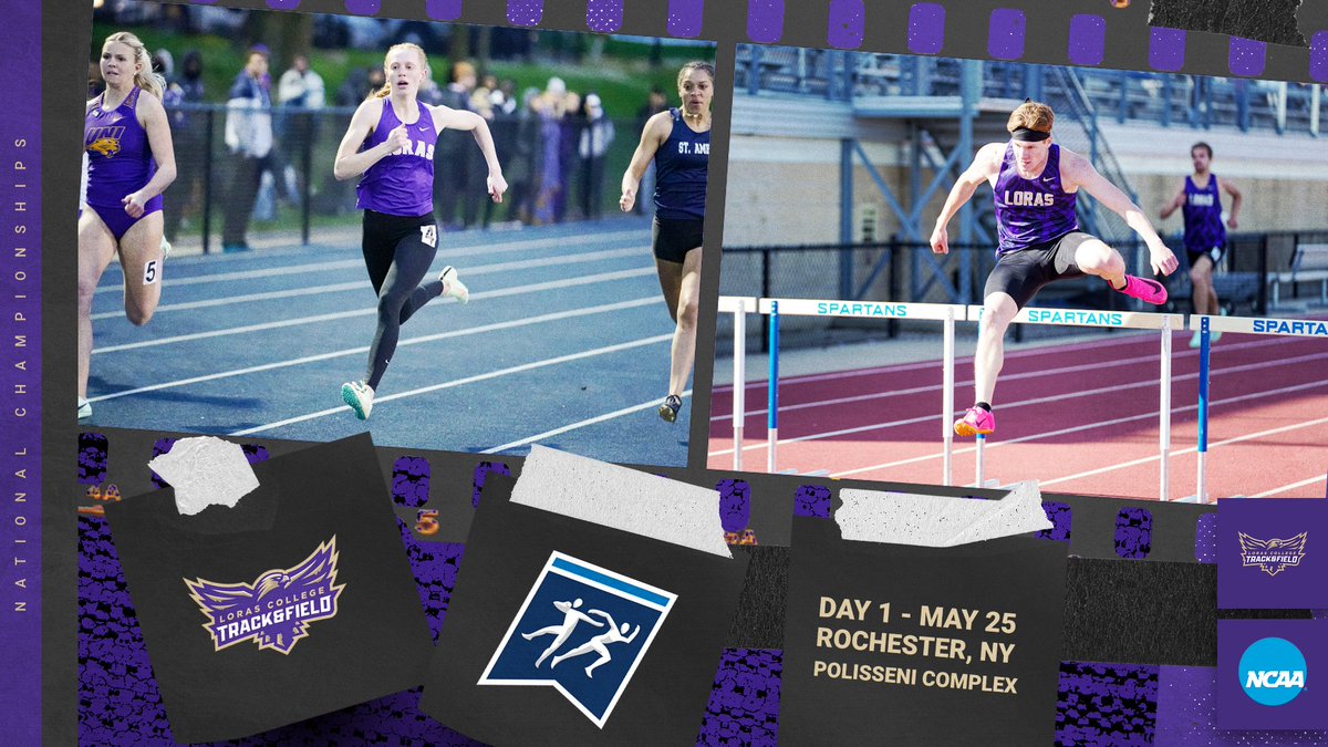 LorasAthletics's tweet photo. 🏃 Meet Day!!🏃‍♀️ @LorasTrack at Day 1 of the NCAA Outdoor National Championships!
📆 Thursday, May 25
📍 Polisseni T&amp;F Complex | Rochester, N.Y. 
🔗 https://t.co/8miCGn49r3

#GoDuhawks https://t.co/vzU2dBiZpX