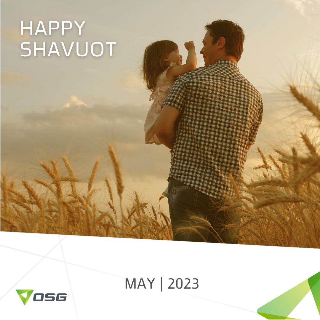 📜🌾🕍 We at OSG appreciate this special holiday. The Shavuot occasion reminds us of the importance of unity, tradition, and our shared commitment to innovation and progress that will lead us to a good harvest. #JewishHolidays