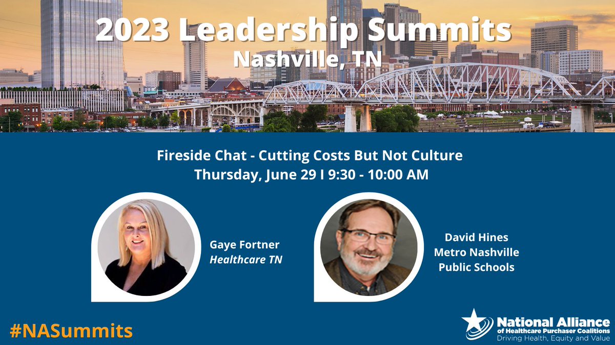 ntlalliancehlth's tweet photo. #NASummits' Thursday agenda includes a "fireside chat" with the @MetroSchools' Executive Director, Benefits David Hines &amp; @HCTNOneVoice's Gaye Fortner.

Learn more about the agenda &amp; register: https://t.co/o1ABLMVuAI https://t.co/vUgnq8xPv3