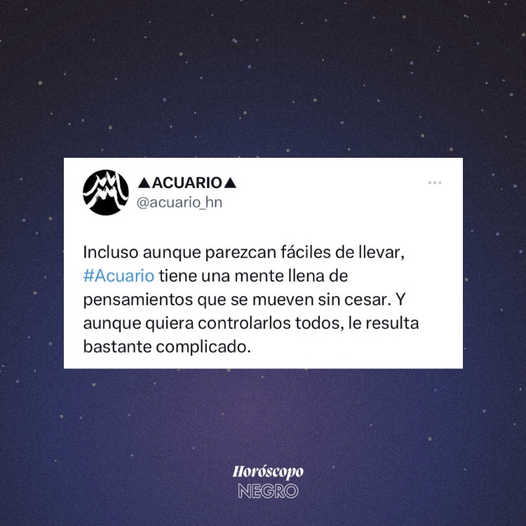 ✨♒✨ #acuario #horoscoponegro