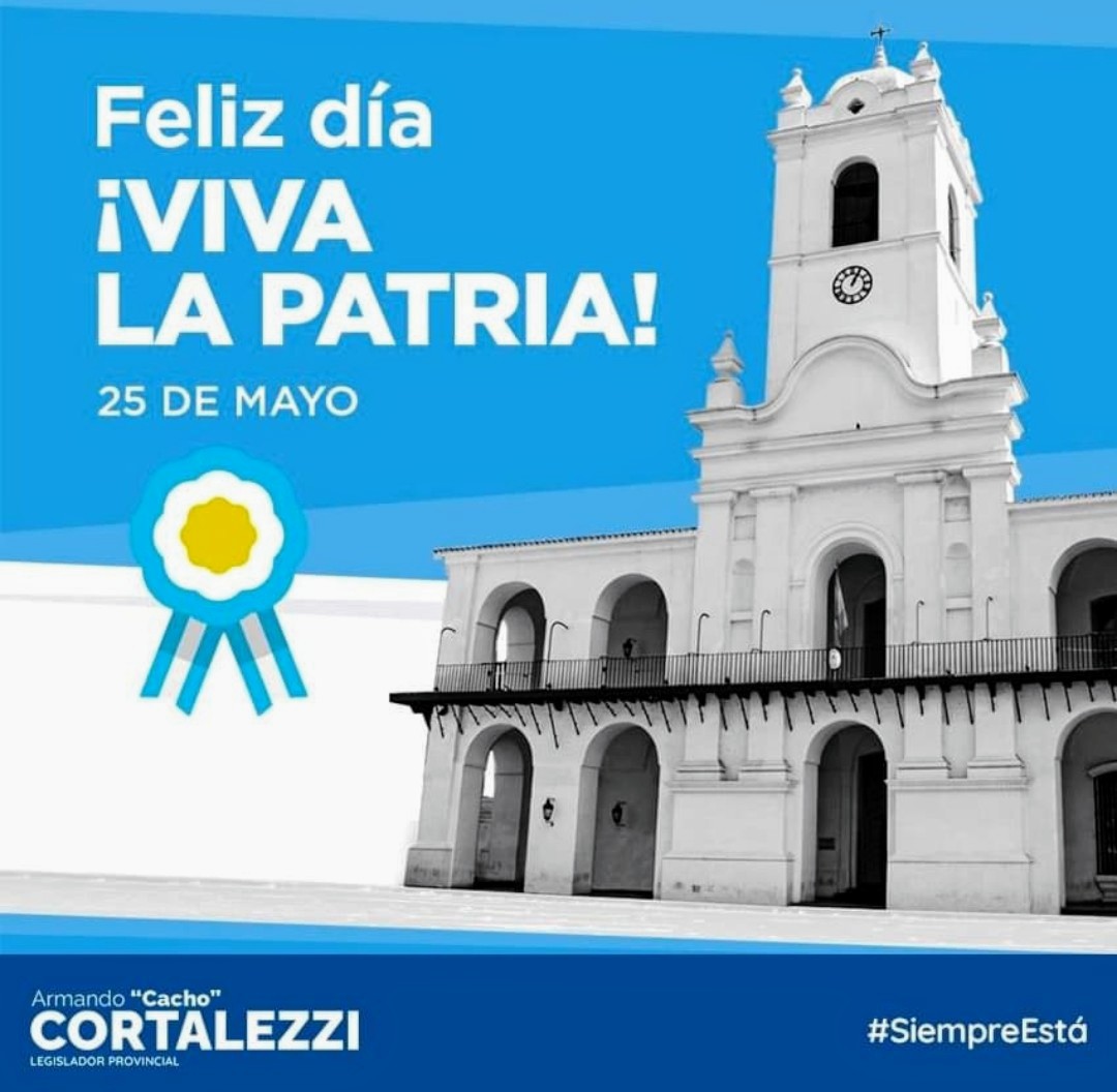 🇦🇷 El 25 de Mayo de 1810, se conformó el primer Gobierno Patrio en el Cabildo de Buenos Aires, donde inició la gesta de nuestra Independencia Nacional. 

¡Viva la Patria! 

#25DeMayo
#RevoluciónDeMayo