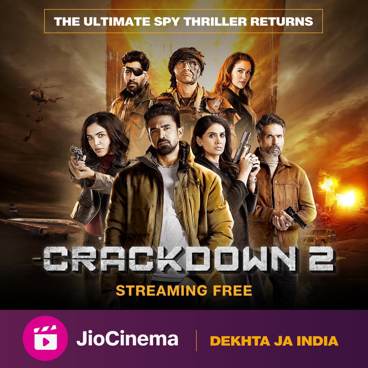 Done with 2 Episodes of #Crackdown2onJioCinema  

#SpecialOps & #TheFamilyMan has set the Bar very high for Spy Thrillers.. 

#CrackDown2 looks very cheap in production value & quite outdated in terms of story telling..  Huge Let down