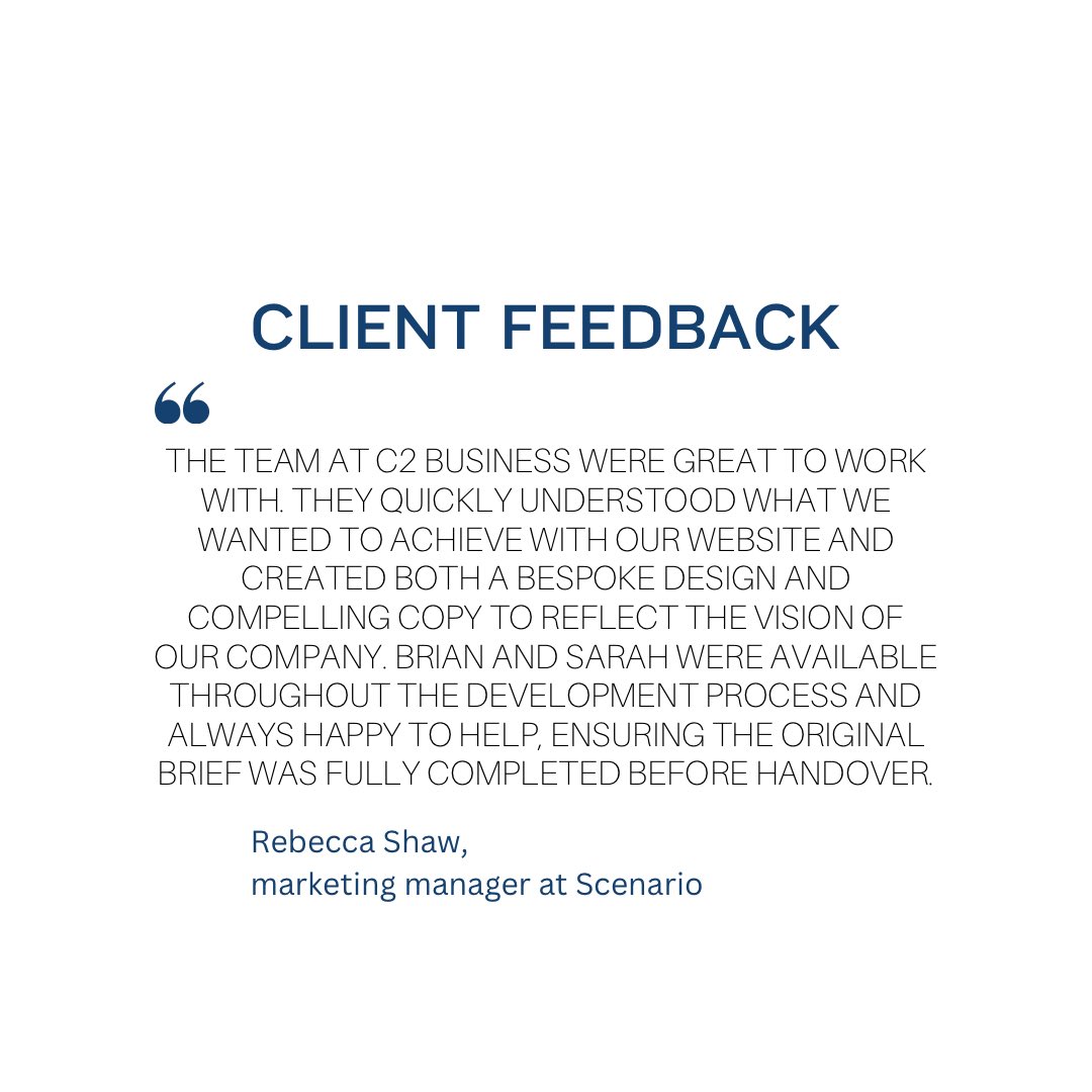 SHINY HAPPY PEOPLE
Lovely words from our client <a href="/ScenariioLtd/">Scenariio Ltd</a> when we designed &amp; built their new #website. 
Scenariio are a leading specialist in providing smart technology that will transform the performance of your buildings. scenariio.com
#webdesign