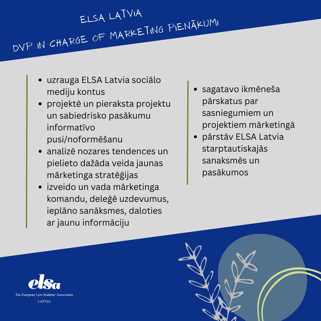ELSALatvia's tweet photo. Jaunās Valdes vēlēšanas tuvojas 🧡
Iepazīsti ELSA Latvia valdi!

ELSA Latvia viceprezidente mārketinga jautājumos Marija Smirnova dalās ar saviem iespaidiem! https://t.co/FX4FLbVDI3