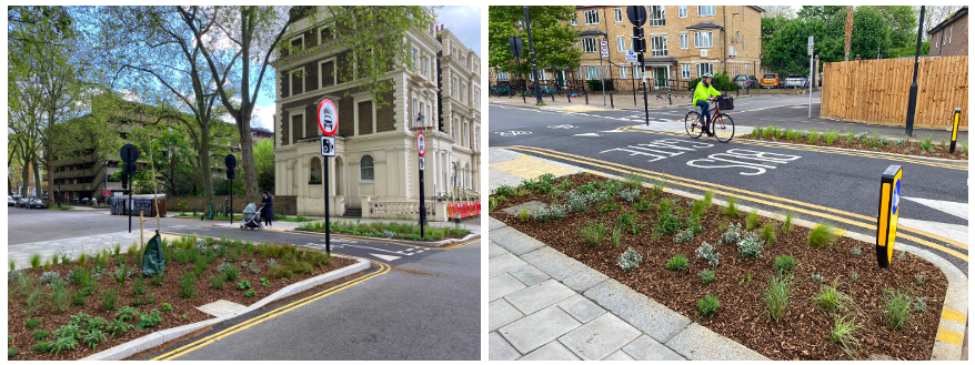 MeristemDesign's tweet photo. Just completed 30 LTN Rain Gardens with SuDS in Lambeth.  Providing floodwater drainage as well as green places for biodiversity.   Quicker &amp; cheaper than traditional approaches to flood alleviation.
@lambeth_council @RezinaChowdhury https://t.co/thoHQ2KdT1