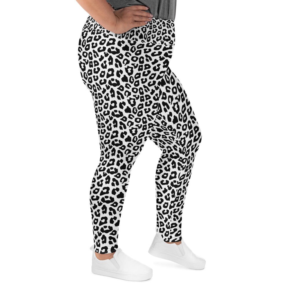 Snow Leopard Plus Size Leggings, Cheetah Print Leggings, High Waist Yoga Leggings for women, Animal Print, Gym Workout #YogaPants #YogaLeggings 
$70.00
➤ bit.ly/3FPJ4XK