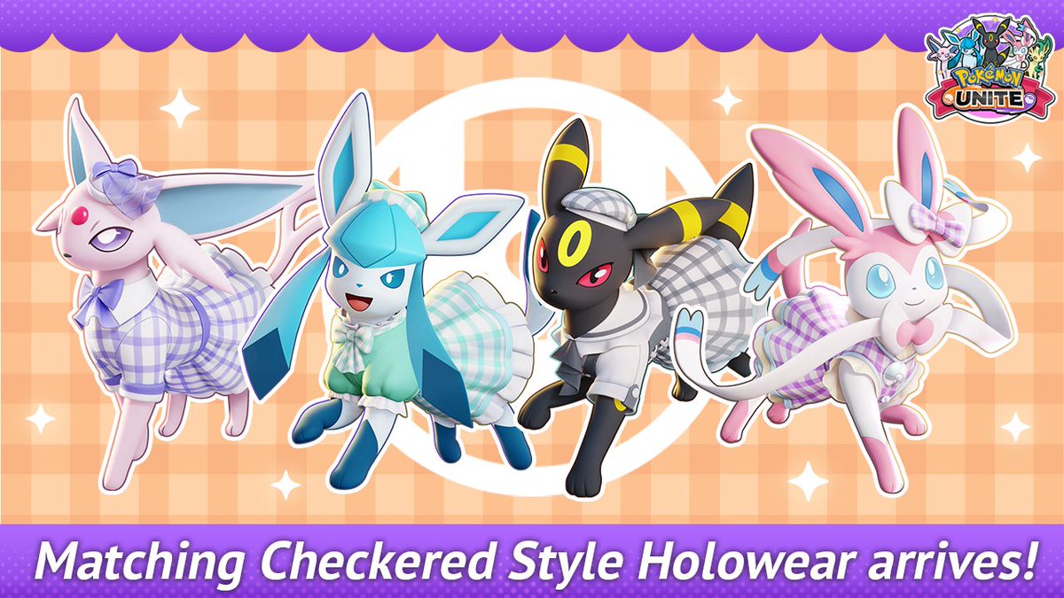 Serebii.net on X: Serebii Picture: Special artwork for Pokémon UNITE of  the Eevee evolutions and new Holowear which will be released for each of  them over the coming weeks    /