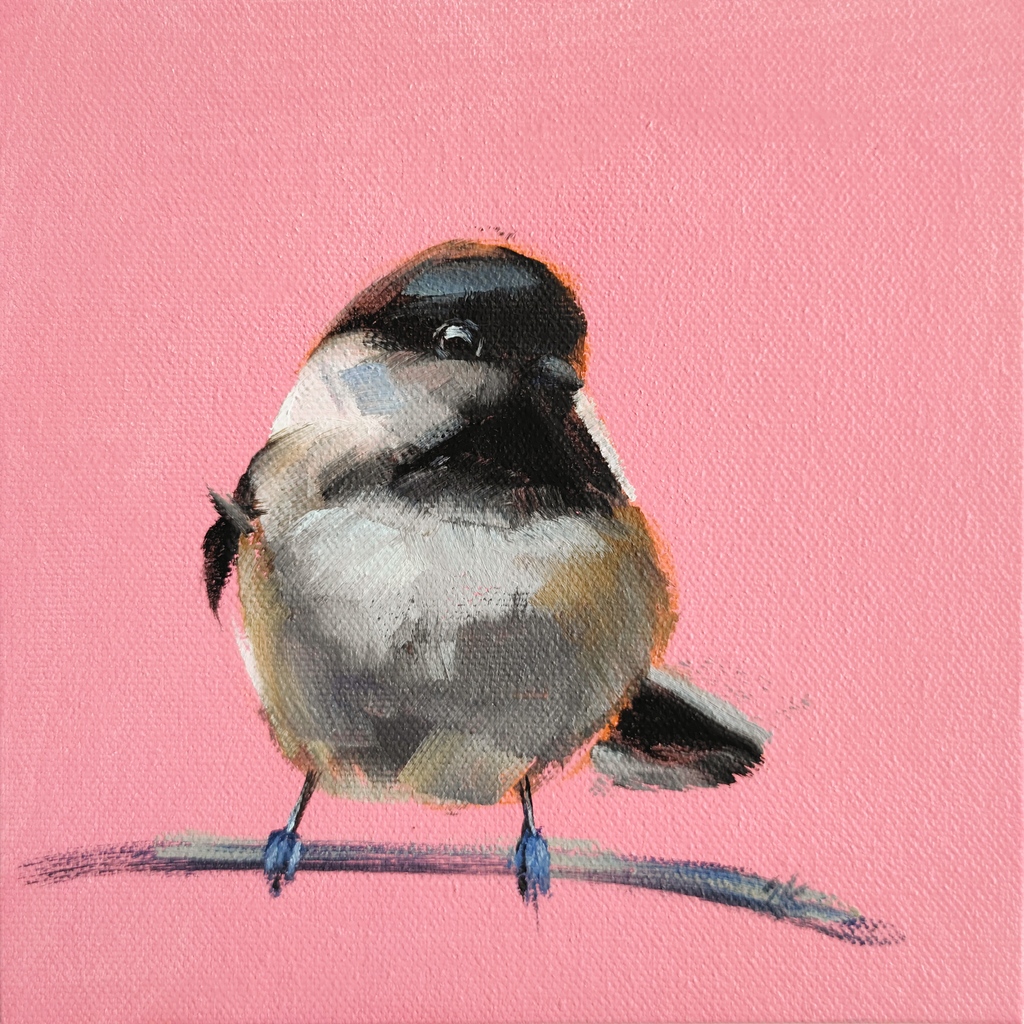 this adorable #chickadee sends its greetings and wishes you a fantastic day ahead! ⁠
⁠
⁠Title: 'Something New' oil canvas panel 6x6' £90 (~$110)⁠ ready to ship!⁠
etsy.com/listing/124626…
⁠
#art #birdpainting #oilpainting #artforsale #smallpainting #birdartist #artwork