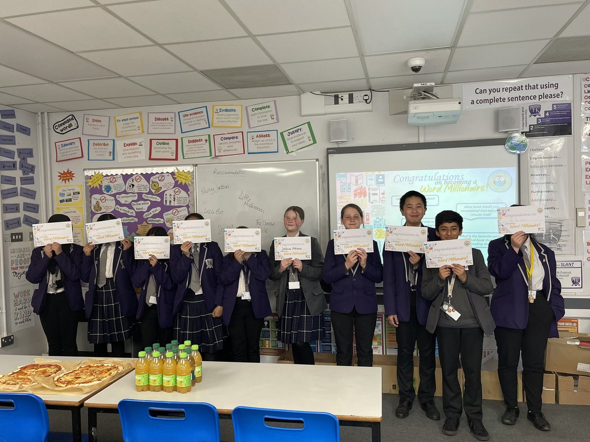 I have absolutely loved celebrating our Word Millionaires today!
1 Million or more words read by each of these students on Accelerated Reader!
This deserves showcasing!! 📚 📖 👏🏻 
Well done to our Word Millionaires!
#KeepReading