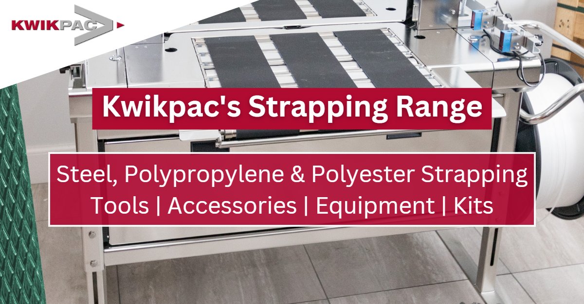 Kwikpac's comprehensive range will ensure your company has everything necessary to meet its strapping needs!

Shop the full range here: kwikpac.co.uk/strapping

Or contact us at sales@kwikpac.co.uk | 01592 650 700

#kwikpac #ukmfg #packagingsolutions #solutionsprovider #strapping