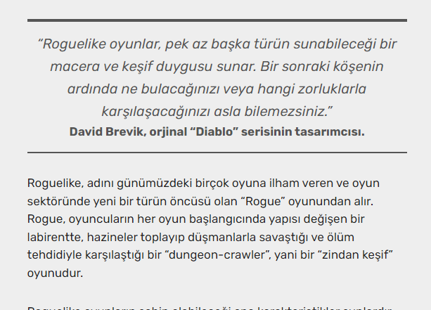 GeeklikOtesine's tweet image. Oyun Tasarımını ele aldığımız Oyunların Perde Arkası yazı serimiz başladı. İlk konumuz roguelike oyunlar, türün doğuşuna ve tasarım temellerine gelin yakından bakalım.

Yazının tamamına ulaşmak için aşağıdaki linke tıklayabilirsiniz.