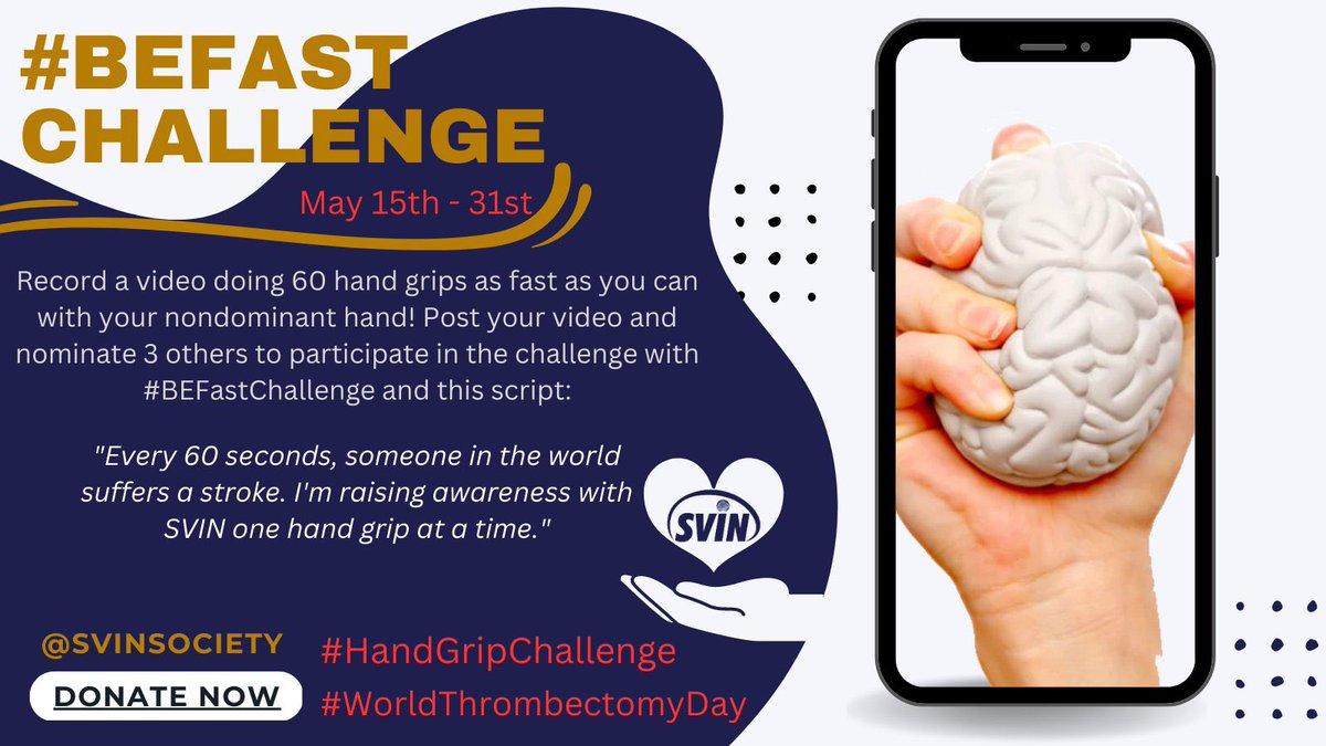 rwregen's tweet photo. GET A GRIP on #Stroke with the #BeFastChallenge. I challenge you to the #HandGripChallenge to raise awareness! @svinsociety @svinjournal @almuftifawaz @elghanemmoh @JimSiegler @caseyalbin @NuroseKarim https://t.co/Rv7eyWh5iV