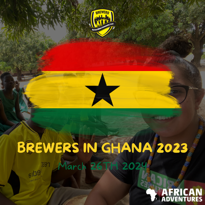 BurtonAlbionCT's tweet photo. 🇬🇭💛 BREWERS IN GHANA

After the success of #BrewersInGhana2023, we are delighted to announce our 2024 trip to Ghana. 

If you want to be a part of #BrewersInGhana2024 register your interest or sign up below 👇

#BACT | @TripsInAfrica