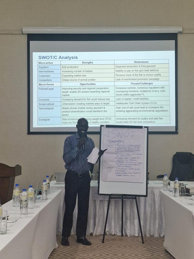 GMamuru's tweet photo. Finalized data collection &amp; validation of South Sudan National Fish Loss &amp; Wates Report for sustainable fisheries sector development Fisheries stakeholders. Big thanks to FAOSS  and SSD Gov't Ministry of Livestock &amp; Fiseries https://t.co/3WXETCHxmo