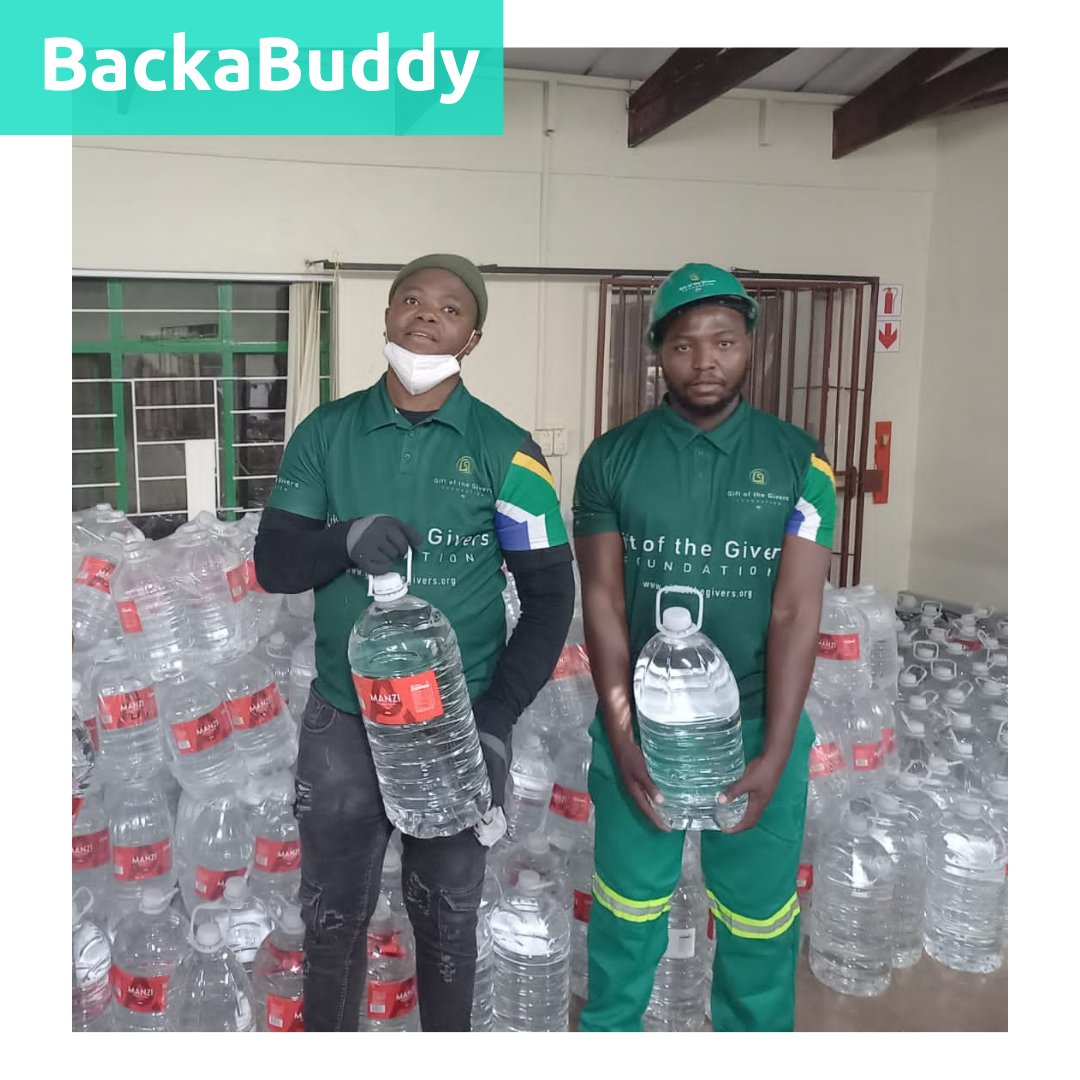 backabuddy's tweet photo. In the face of the devastating cholera outbreak in Hammanskraal, @GiftoftheGivers is tirelessly working on the ground, providing safe drinking water to those in need. Your contribution will directly aid in providing life-saving resources for the community. https://t.co/5MVDV3TPZ1 https://t.co/2lOV8x8G9F