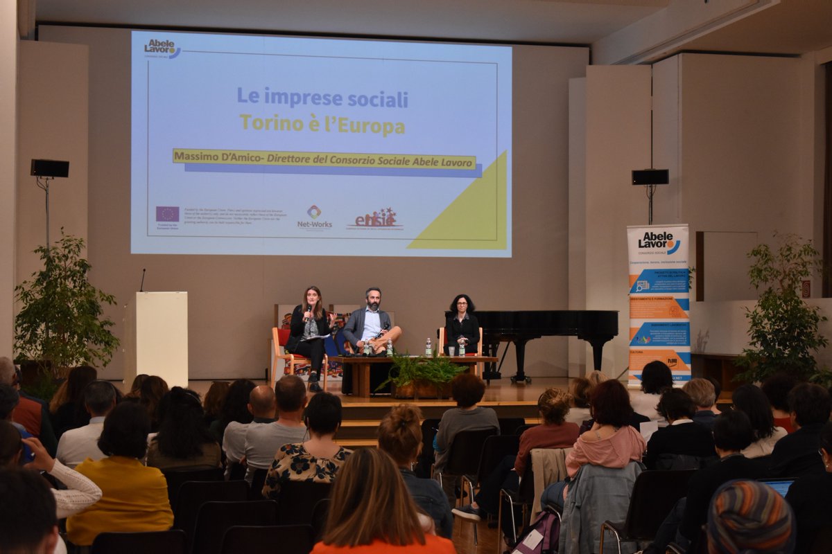 ensienetwork's tweet photo. ENSIE's Director, Patrizia Bussi, opens with Massimo d'Amico (Consorzio Sociale Abele Lavoro) and Raffaella Scalisi (Torino Social Impact) the event in Turin: "WISEs: a European perspective". Watch it live here: https://t.co/ZHfiJUrAsC
#NetworksProject https://t.co/i5dzzvoden