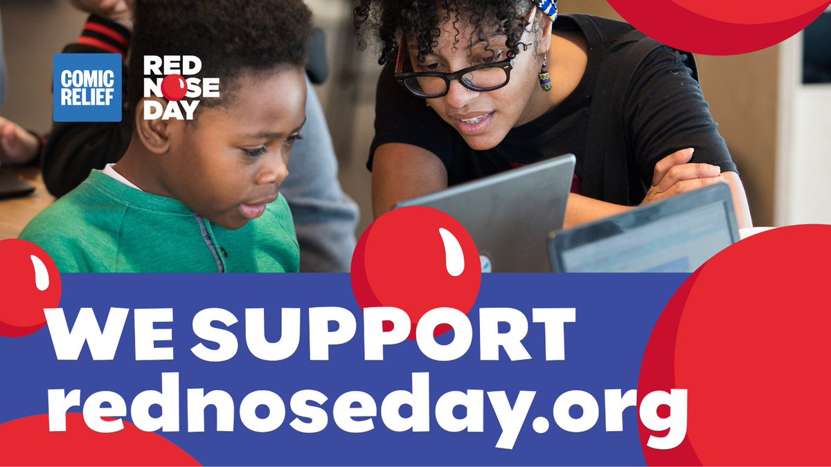 _codedby's tweet photo. Our red noses are on and today we stand with @ComicReliefUS to celebrate #RedNoseDay! 🔴 Together, we’re building healthy futures for all children, one nose at a time. Learn more at https://t.co/dtSDyHkIqc. #NosesOn #ComicReliefUS https://t.co/Iwx9WwIKoz