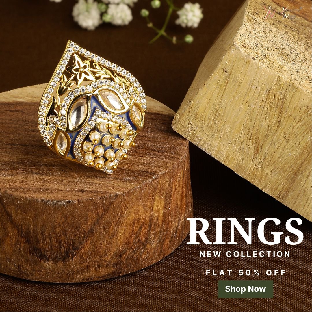 'Discover the beauty of art jewellery with our stunning collection of rings, perfect for any occasion 🎉