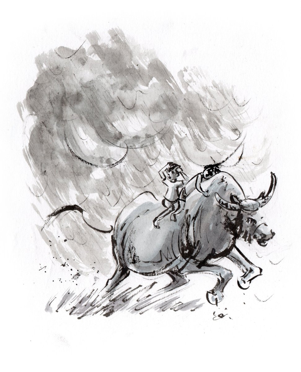 JulioCastroPS's tweet photo. When the storm comes, even time runs faster

 #buffallo #kidlitart #kidlit #ink #childrenillustration #childrensbooks #watercolor #PictureBooks https://t.co/ZdW7cqy9Np