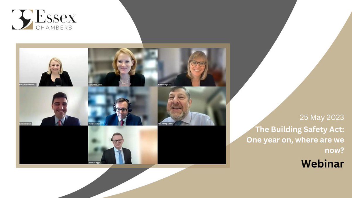 📹The recording and slides are now available for our ‘The Building Safety Act 2022: One year on, where are we now?’ webinar!

Thank you all who joined us and enjoyed! #Construction  #39Events

Watch now at: 39essex.com/events/buildin…